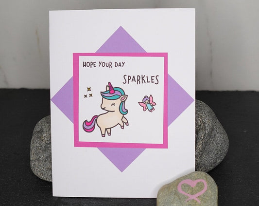 Sparkle Unicorn Card
