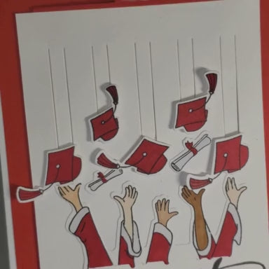 Congrats! Hat Toss Graduation Card